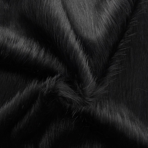 Tissu fausse fourrure fantaisie - Noir