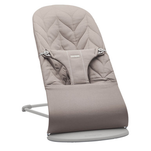 BabyBjorn Bouncer Bliss - Woven Petal Quilt Sand Grey