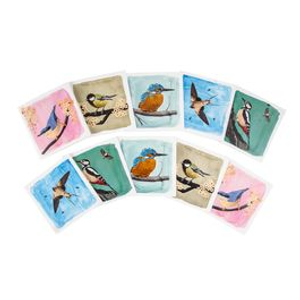 Garden Birds Greeting Card Set (2 x 5 designs) by Myrte