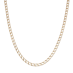 Pre-Owned 9ct Yellow Gold 26" Square Curb Chain Necklace