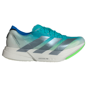 Adidas Mens Adizero Adios Pro 4 - Hi-Res Aqua/Iron Metallic/Grey One - Neutral - SS26