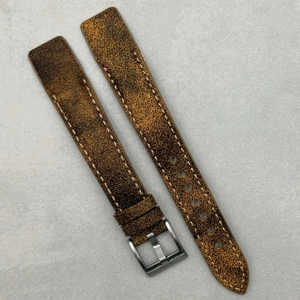 The Athens: Desert Sand Full Grain Leather Open Ended Watch Strap