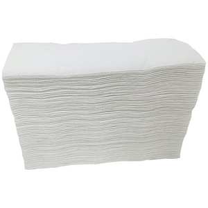 2Work 2-Ply Bamboo Z Fold Hand Towels, White, Pack of 3600