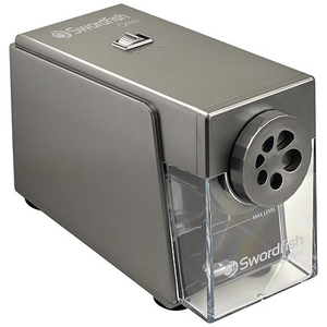 Swordfish Omni Electric Pencil Sharpener Silver 40391
