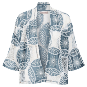The Briefest Of Moments Blue And White Mesh Claude Shrug (L)