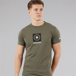 Lambretta Mens Target Box T-Shirt Khaki