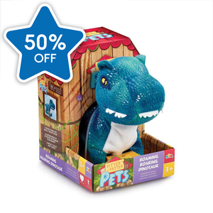 Pitter Patter Pets Blue Raptor Roaring Dinosaur Electronic Pet