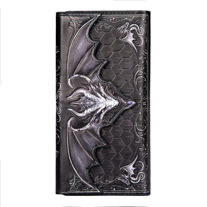 Nemesis Now Gothic Dragon Scale Embossed Purse (Black)