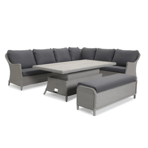 Kettler Foxley Rectangular Corner Set with 180x100cm High/Low Table