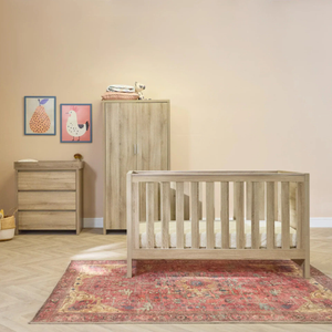 Tutti Bambini Modena 4 Piece Room Set - Oak (Free mattress)