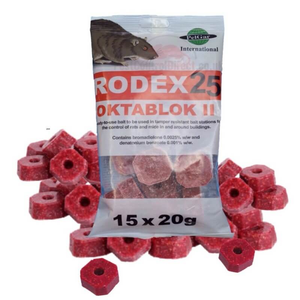 Rodex Rat and Mouse Poison Blocks 300g