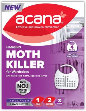 Acana Hanging Moth Killer and Clothes Freshener (pack of 4)