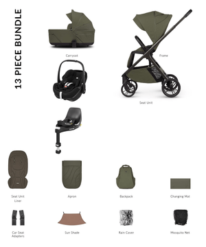 Venicci Tila 4in1 (Pebble 360 PRO2, Non-Slide) Travel System - Olive
