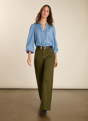 Robyn Organic Cotton Stretch Jeans - UK 14 | EU 40 | US 10 / Dark Olive