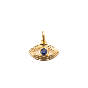 Blue Sapphire Evil Eye Charm
