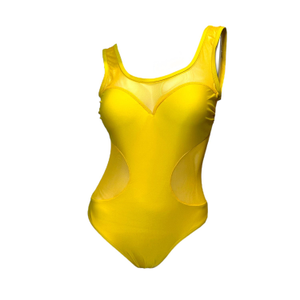 Julia Clancey Marilyn Shapewear Mesh Body - Yellow (M)