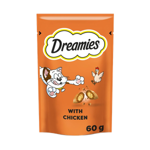 Dreamies Flavoured Cat Treats with Chicken - Pack Size : 60g Pack