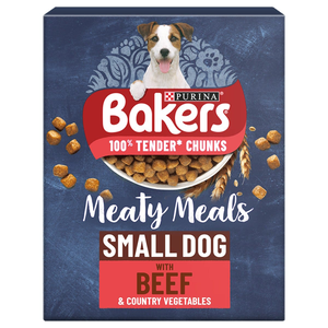 Bakers Meaty Meals Small Dog Adult Dry Dog Food (Beef) 1kg