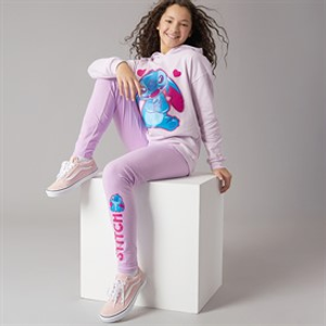 Disney Girls Hoodie And Leggings Set Purple