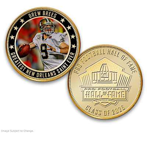 Drew Brees Pro Football Hall Of Fame Proof Collection