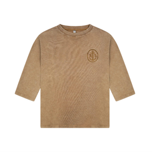 Anchor Crest Oversized Tee - Neutrals (XS)