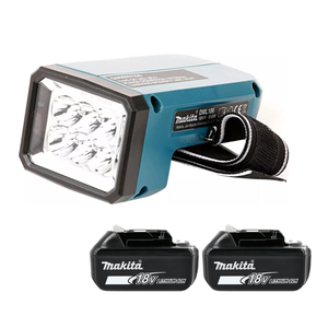 Makita DML186 18V LED LXT Cordless Compact & Lightweight Flashlight With 2 x 5.0Ah Batteries
