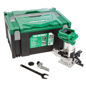 Hikoki 18v Brushless 1/4" Palm Trimmer Router Body In Case M1808DAJ2Z