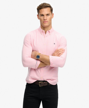 Preppy Oxford Overhemd met Lange Mouwen