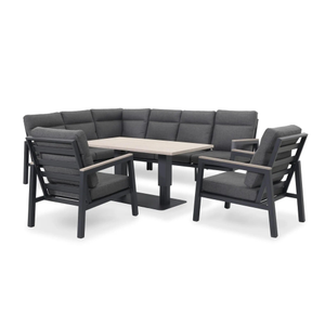 Kettler Tudor Garden Corner Set Right Hand High-Low Table Rainsafe Cushions
