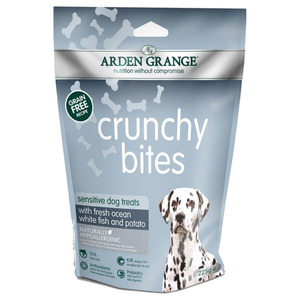 Arden Grange Crunchy Bites Dog Treats - Flavour : Sensitive Ocean Fish 225g