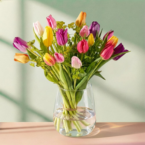 The Bright Mixed Tulips