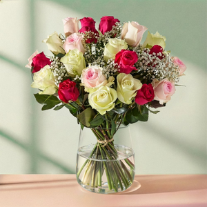 The Mixed Pink Roses
