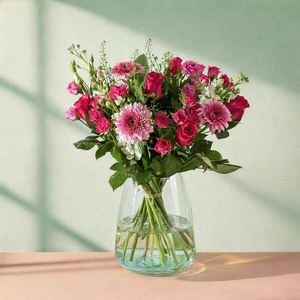 The Pink Rose & Stocks Bouquet