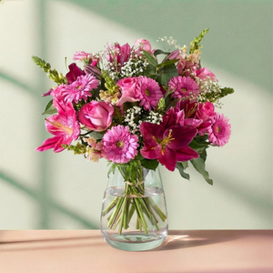The Deluxe Pink Rose & Antirrhinum Bouquet