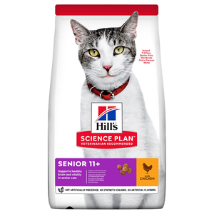 Hills Science Plan Senior 11+ Dry Cat Food (Chicken)