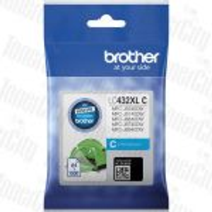 Genuine Brother LC-432XLC Cyan High Yield Inkjet Cartridge