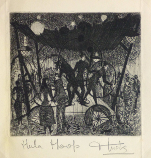 Huchs "Hula Hoop" Etching