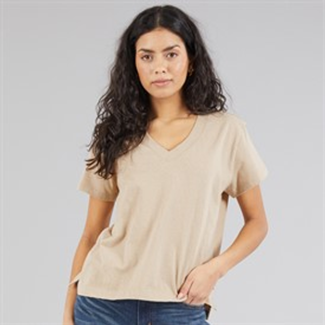 Levi's Womens Boxy V-Veck T-Shirt Safari
