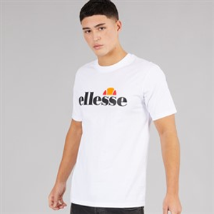 Ellesse Mens Prado 2 Large Logo T-Shirt White