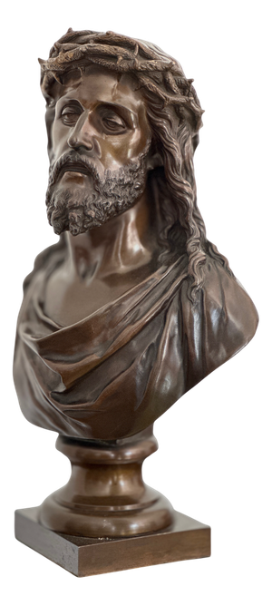 Jean R. Bulio, Bust of Jesus Christ, 1874, Bronze