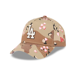 LA Dodgers MLB Camo Hearts Desert Camo 9FORTY A-Frame Adjustable Cap