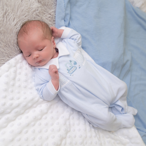 Blue Digger & Cones Cotton Sleepsuit