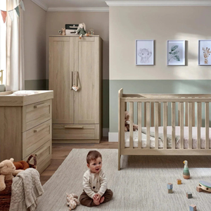 Mamas & Papas Atlas 4pc Furniture Set - Light Oak