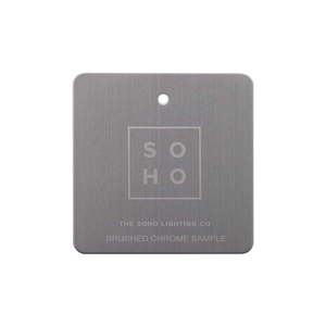 The Lombard Collection Brushed Chrome Metal Finish Sample