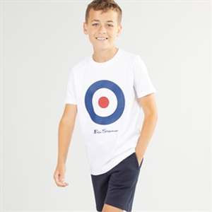 Ben Sherman Boys Graphic T-Shirt And Shorts Set White