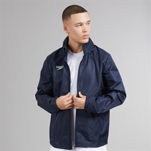 Speedo Mens Club Vaposhield Full Zip Rain Jacket Navy