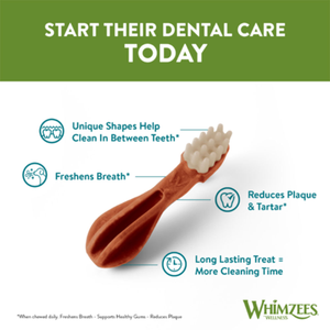 WHIMZEES Single Toothbrush Chew for Dogs, Sample