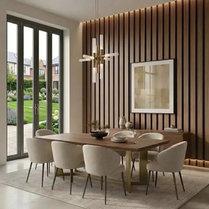 Premium Thick Slat Large Wall Panel 280cm x 60cm (Walnut) - 35mm thickness