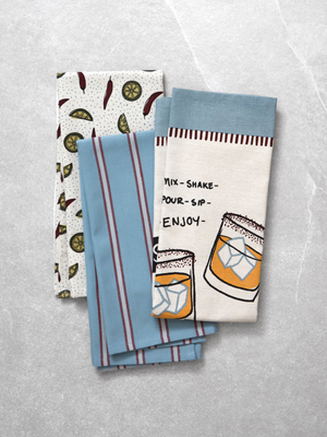 Spicy Margarita Tea Towel Set of 3