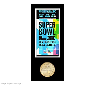 The Super Bowl 60th Anniversary Ticket And Coin Collection